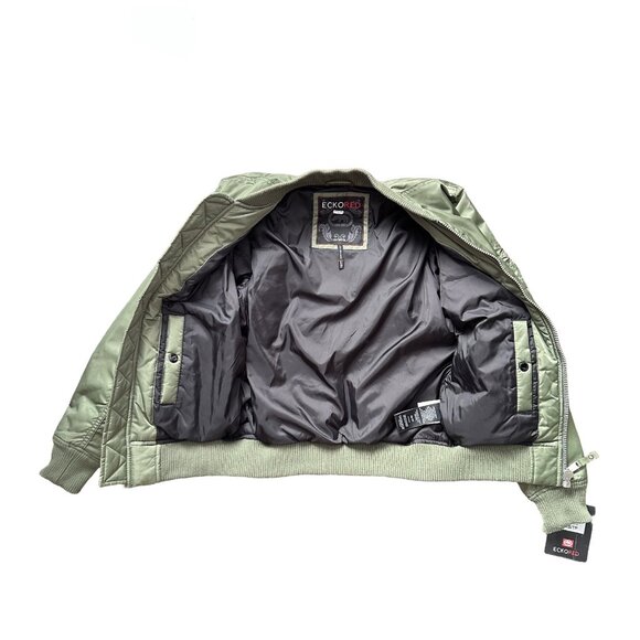 ECKO RED WOMEN'S OLIVE BOMBER JACKET, XS - Picture 6 of 9
